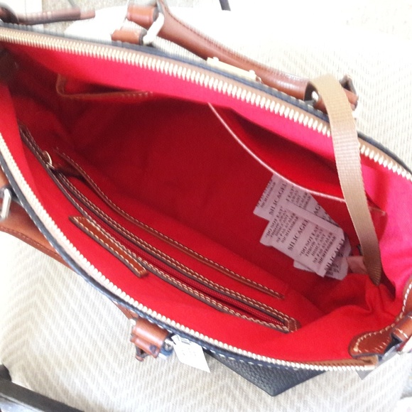 NWT DOONEY & BOURKE LEATHER DOMED SATCHEL HANDBAG - Picture 7 of 8